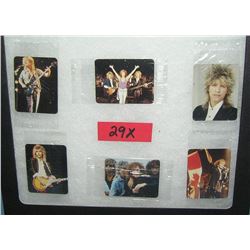 Group of 6 Platinum Blond rock band mini cards