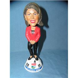 Yolanda Vega NY state lottery bobble head figure