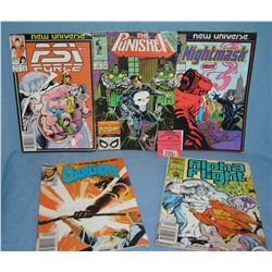 Group of vintage Marvel comic books