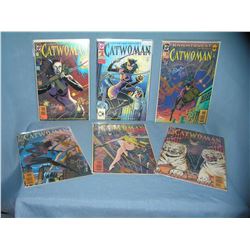 Collection of vintage Cat Woman comic books