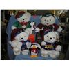 Image 1 : Collection of large holiday bears and collectibles