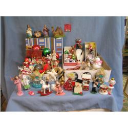 Vintage Christmas ornaments and decorations