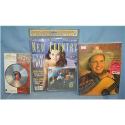 Group of vintage Rock and Roll books and CD's