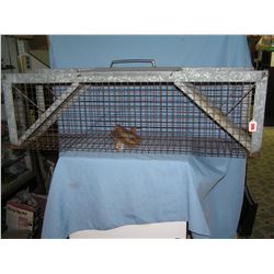 Large antique animal trap