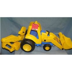 Vintage Tonka bull dozer and back hoe