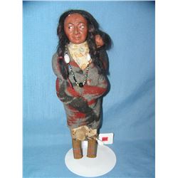 Native American Indian Skookum 11 inch squaw doll
