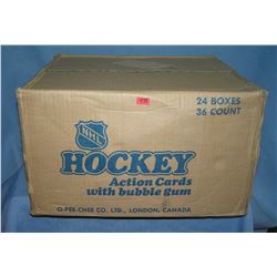 NHL hockey 24 unopened boxes in a factory sealed case