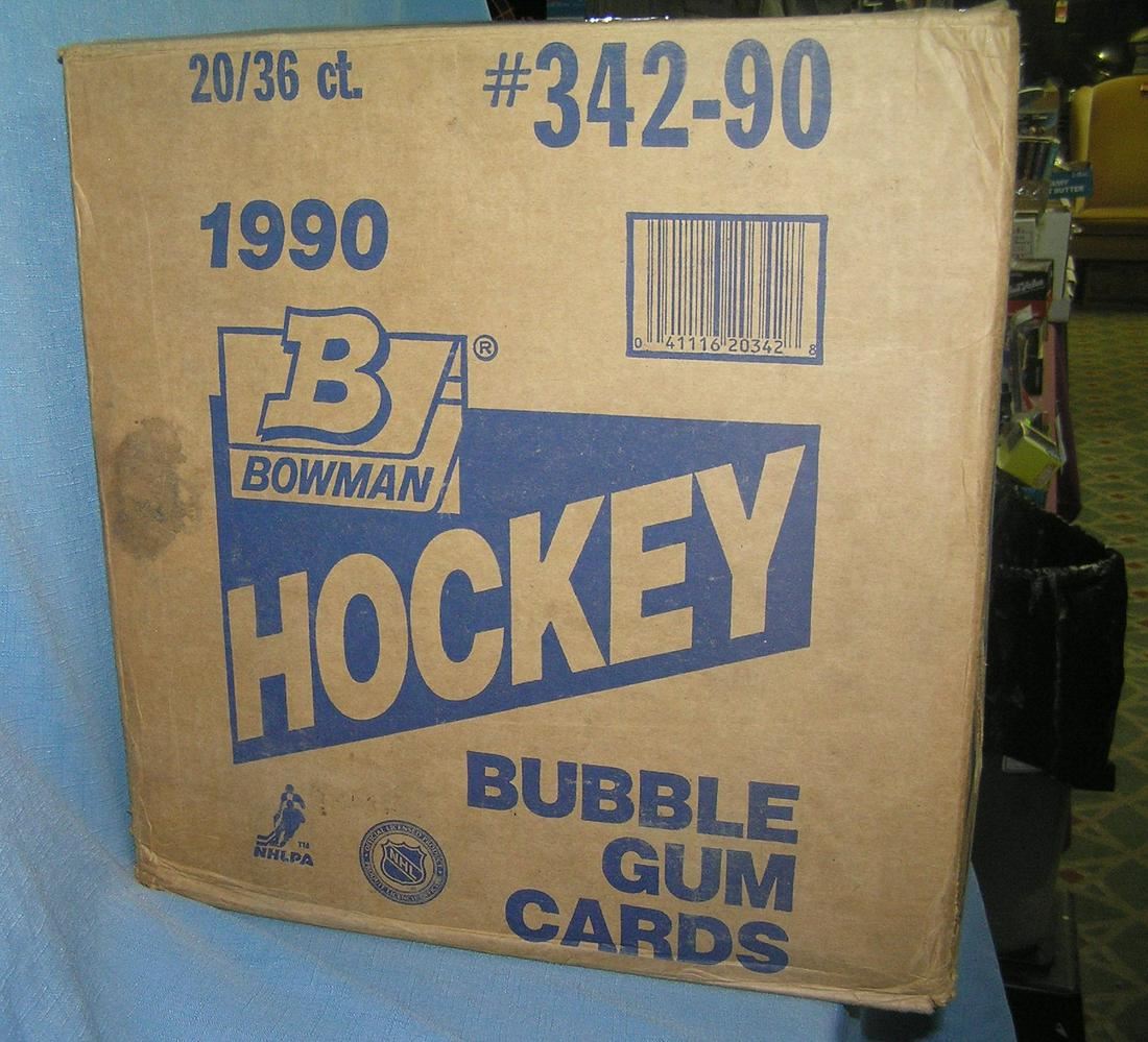 20 boxes of 1990 Bowman premier hockey cards