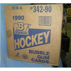 20 boxes of 1990 Bowman premier hockey cards