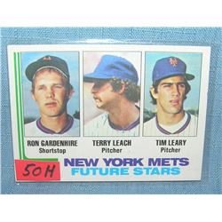 Ron Gardenhire and Terry Leach rookie baseball card