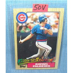 Raphael Palmeiro rookie baseball card