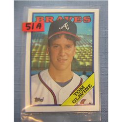 Tom Glavine rookie baseball card
