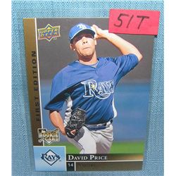 David Price rookie baseball card
