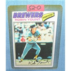 Vintage Robin Yount all star baseball card