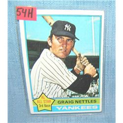 Graig Nettles vintage all star baseball card