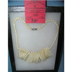 Bone style necklace