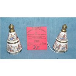 Porcelain Greek musicians perfume dabbers