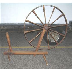 Large antique spinning wheel circa 1850's