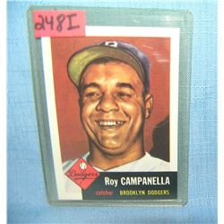 Roy Campanella retro style style baseball card