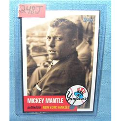 Mickey Mantle Topps reprint all star baseball card