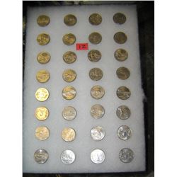 Large collection of vintage US state quarters