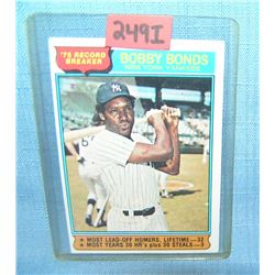 Vintage Bobby Bonds all star baseball card