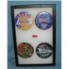 Image 1 : Group of vintage NBA basketball pin back buttons