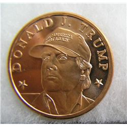 Donald J. Trump copper commemorative medallion