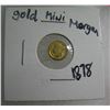 Image 1 : Mini Morgan gold coin dated 1878