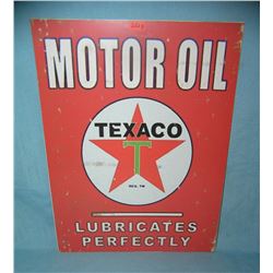 Texaco Motor Oil retro style advertising sign