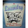 Image 1 : Laundry drop your pants here retro style sign