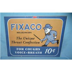 Fixaco throat convection retro style advertising sign