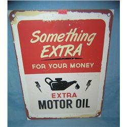 Extra motor oil retro style advertising sign