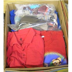 Large box of modern clothing