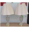 Image 1 : Pair of modern crystal table lamps