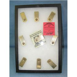 Collection of vintage gold plated money clips