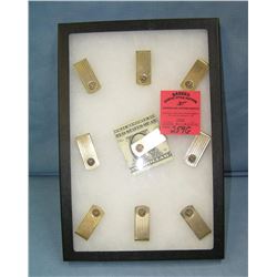 Collection of vintage gold plated money clips