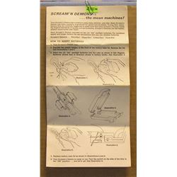 Vintage Hasbro Scream 'n Demons brochure