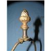 Image 3 : Antique crystal, porcelain and brass table lamp