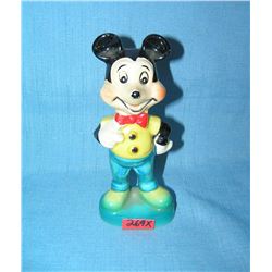 Early Mickey Mouse hand painted ceramic figure