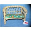 Image 2 : Wicker child's table and chair set with love seat