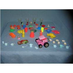 Group of collectible toys and miniatures