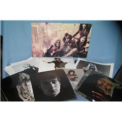 Collection of rock and roll photographic clippings