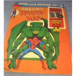 The Amazing Spiderman record and comic book