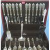 Image 4 : Wallace Rose pattern sterling silver flatware set