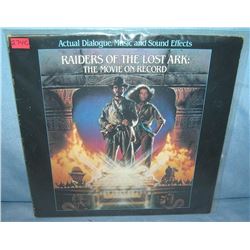 Indiana Jones action movie record album