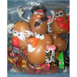 Large bag of Mr. Potato Head toys