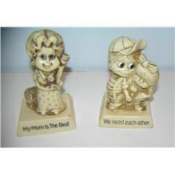 Pair of vintage character figures