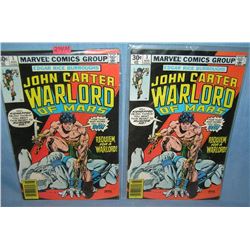 Pair of John Carter Warlord of Mars comic books