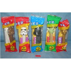 Group of vintage Star Wars character PEZ candy